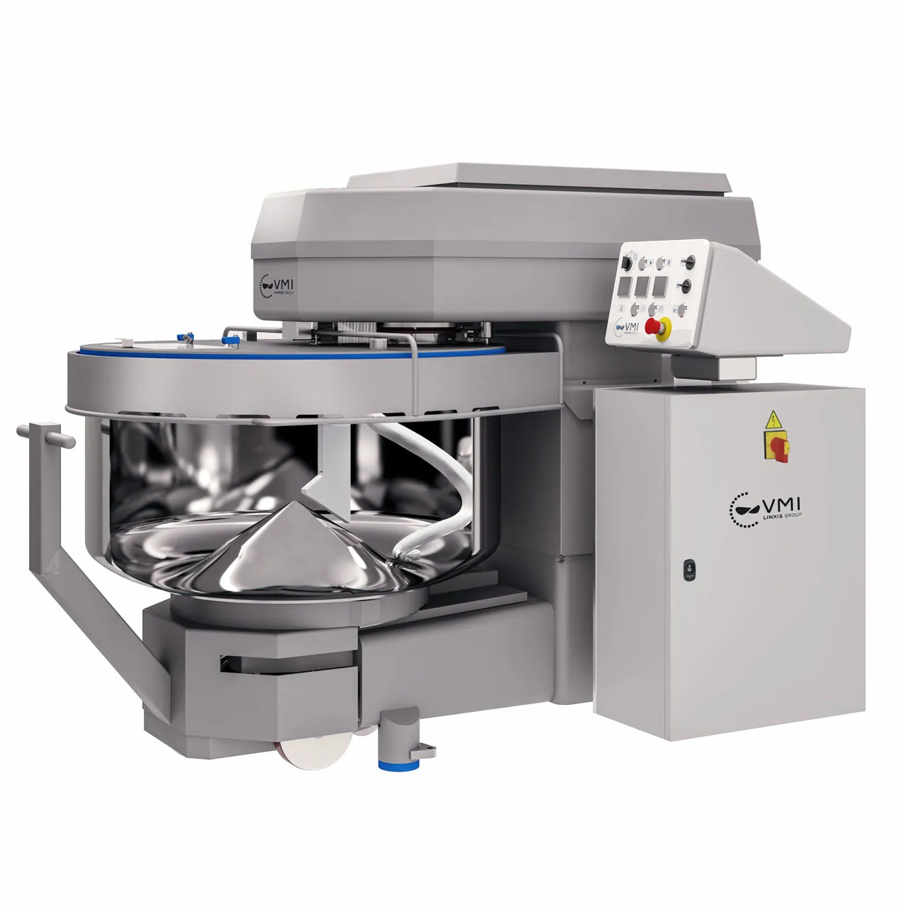 Image 3d d'un Pétrin détouré en coupe sur fond blanc